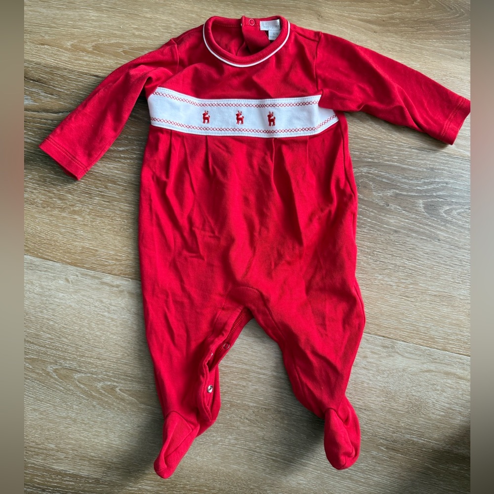 Kissy Kissy red Christmas footie